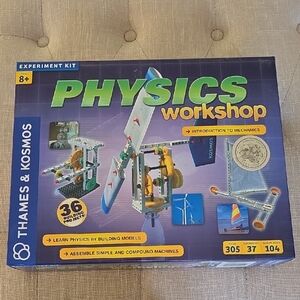 Thames & Kosmos Physics Workshop Experiment Kit. Unopened. building 36 models